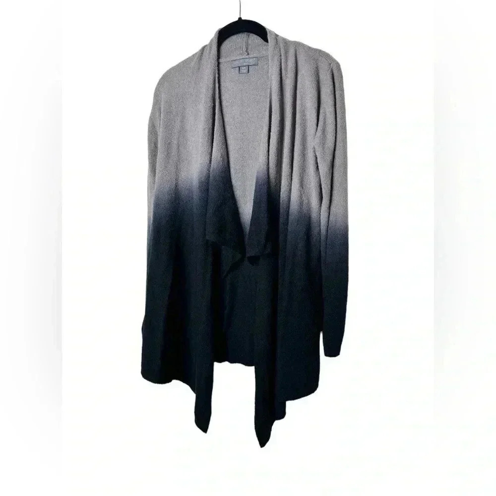 BAREFOOT DREAMS CozyChic Lite Ombre Calypso Wrap Cardigan Loden Carbon S/M - Picture 5 of 16